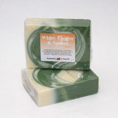 White Ginger & Amber soap